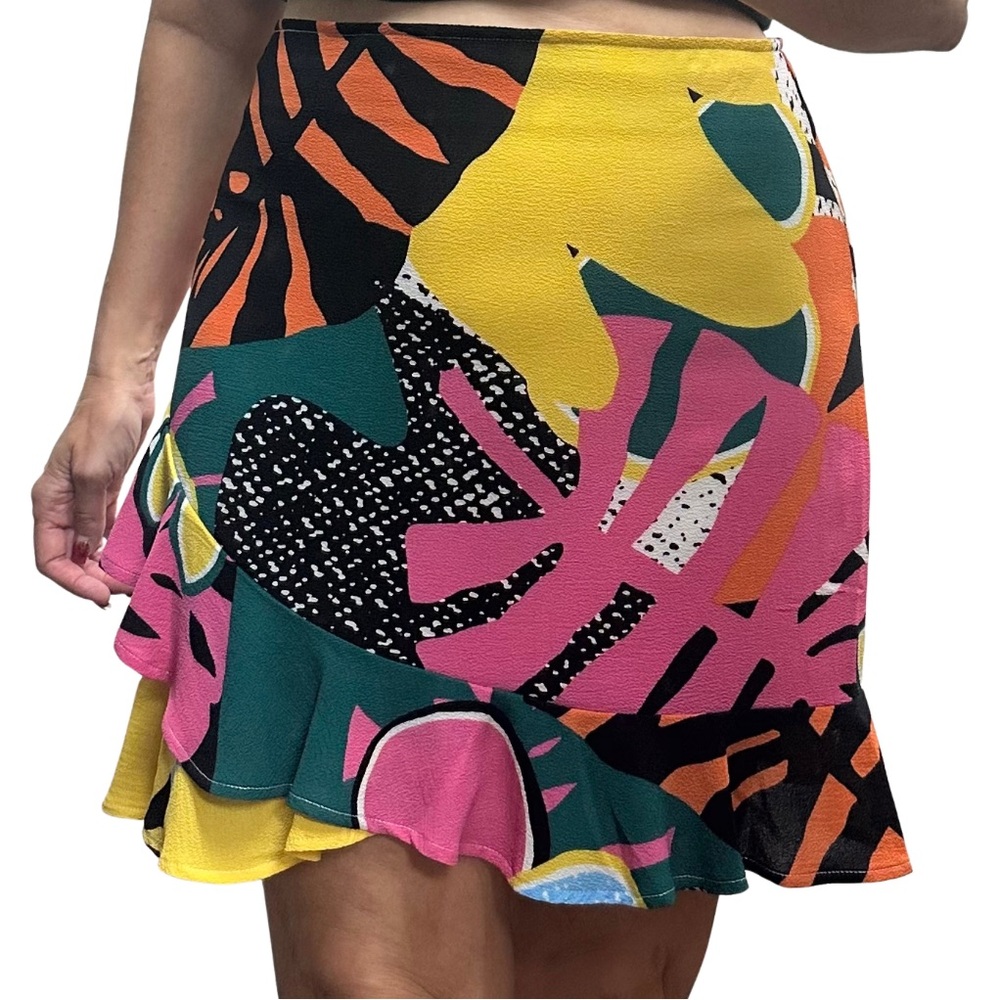 BCBGeneration colorful tropical Skirt size 10